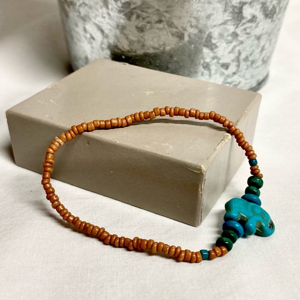 Blue Elephant Stretch Bracelet
